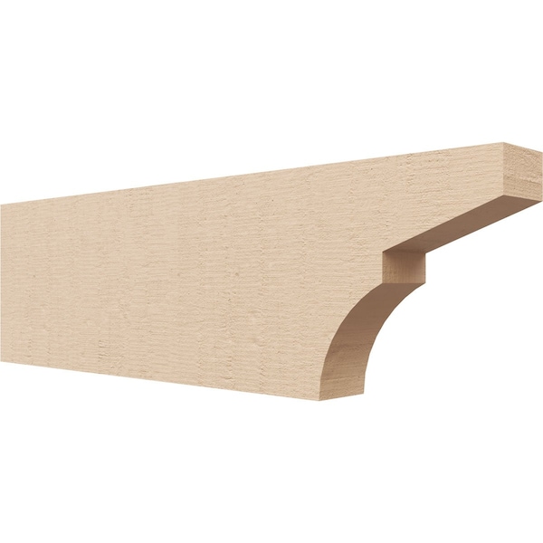 Ekena Millwork 2in. W x 6in. H x 20in. L Monterey Woodgrain TimberThane Rafter Tail, Primed Tan RFTUR02X06X20MONRCPR - main